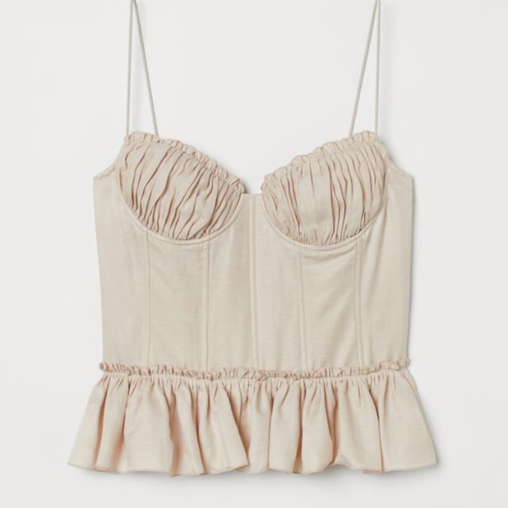 Brock Collection Linen corset top